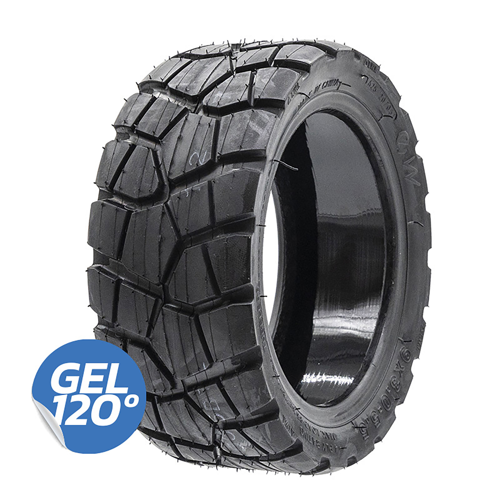 Pneu EWHEEL RHINOTRACK 9x3-5.5 sem câmara para uso fora de estrada com gel resistente a furos