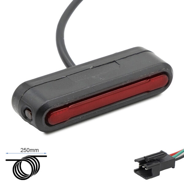 Lanterna traseira com conector SM de 3 pinos Trotinete Eletrica ECOXTREM M41