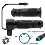 Acelerador de punho giratório com botão de pressão - conector à Prova d'água