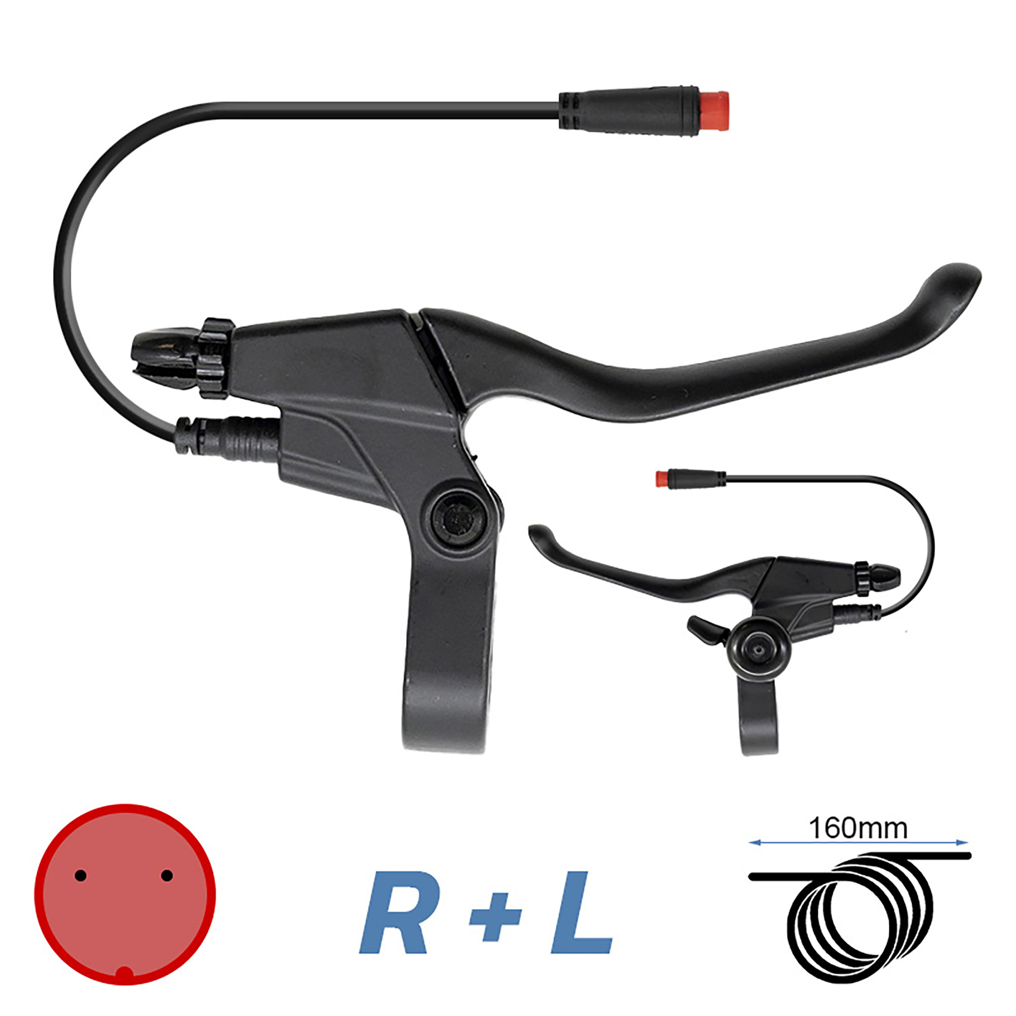 Manetes Travao Trotinete Eletrica ECOXTREM M41 esquerda e direita