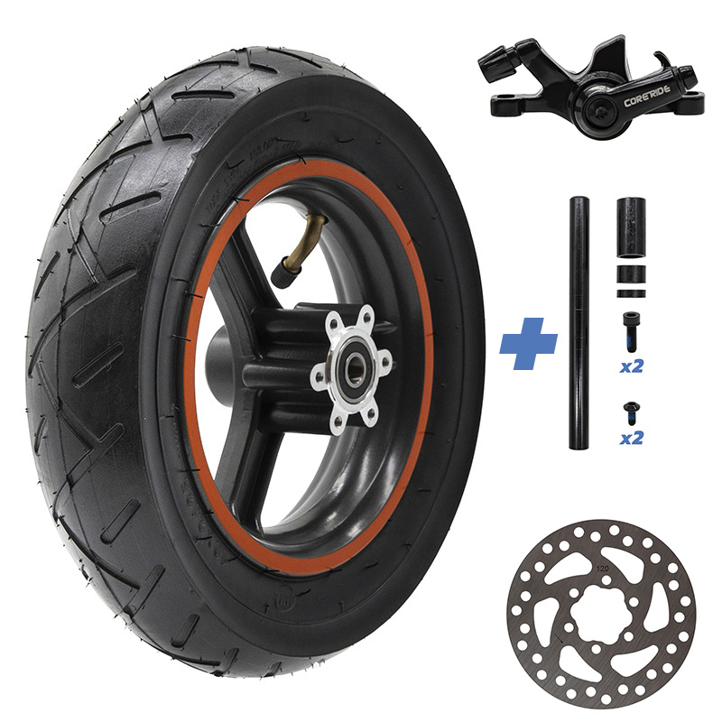 Jante + Pneu 10x2.125 + Pinça Travão + Disco Travao Trotinete Eletrica Navee N20 N40