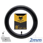 Camara de ar 8.5×2 Premium Reforçada 2.0mm Valvula Reta Trotinete Eletrica