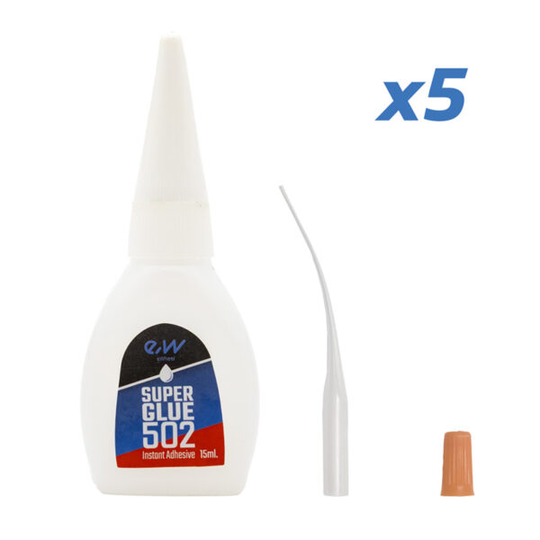 Cola de cianoacrilato - Pacote com 5 unidades