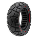 Pneu 9x3-5.5 com faixa vermelha e preta [Amitor]