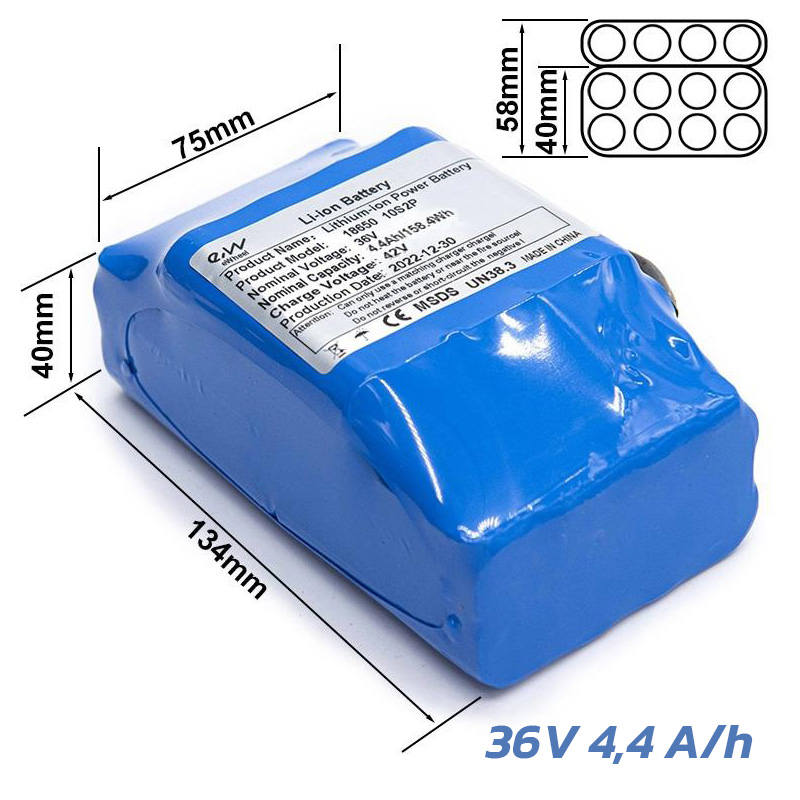 Bateria externa 36V 4,4 A/h 2 Bateria externa 36V 4,4 A/h