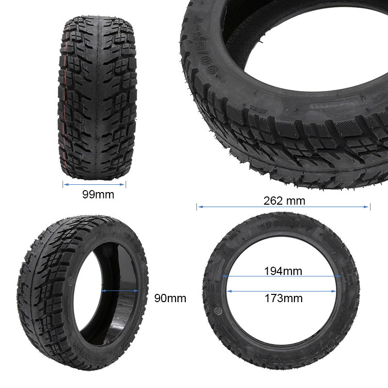 Pneu tubeless off-road 90/55-7 com gel 2 Pneu tubeless off-road 90/55-7 com gel