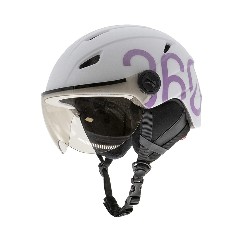 Capacete GLOOB Urbano - Blanc/Roxo – Protetores de orelhas removíveis 3 Capacete GLOOB Urbano - Blanc/Roxo – Protetores de orelhas removíveis