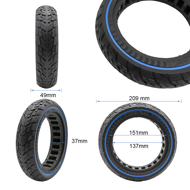 Pneu maciço off-road 8,5x2 (50/75-6,1) azul 2 Pneu maciço off-road 8,5x2 (50/75-6,1) azul