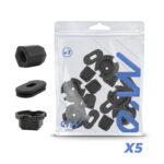 Tampas de silicone pretas Trotinete Eletrica Xiaomi Electric Scooter 4 Lite (2ª geração) – pack de 5