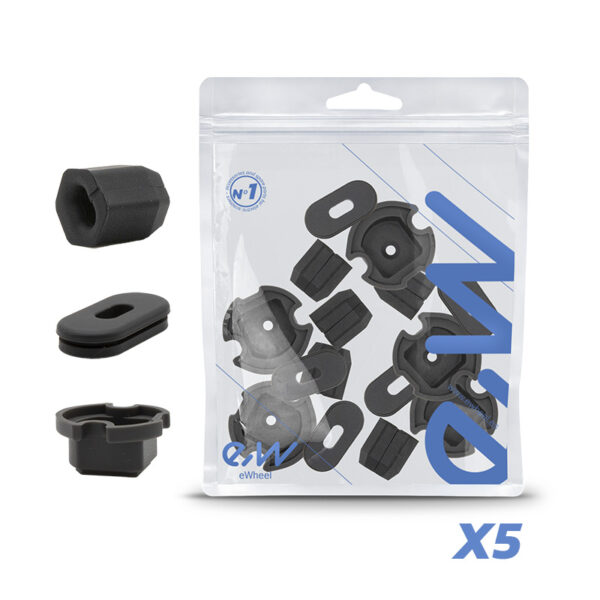 Tampas de silicone pretas Trotinete Eletrica Xiaomi Electric Scooter 4 Lite (2ª geração) – pack de 5