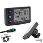 Display S866 com cabo de ligação impermeável com porta USB SmartGyro