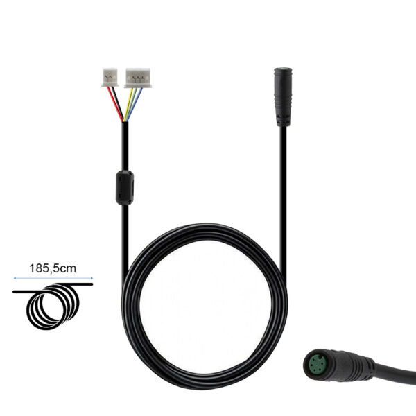 Cabo de ligação entre Controladora e painel LCD Trotinete Eletrica Xiaomi Electric Scooter 5 Max/5 Pro