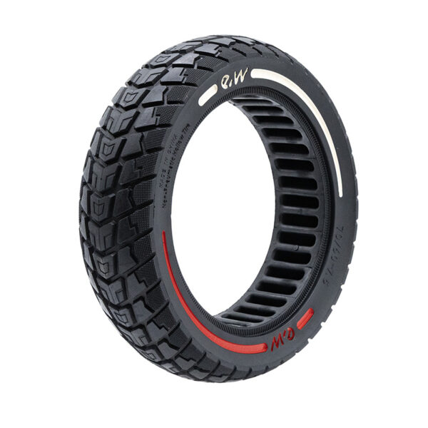 Pneu 70/60-7.5 maciço branco/vermelho Trotinete Eletrica Segway ZT3 Pro