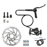 Kit Travão hidráulico traseiro Zestaw t - pinça de 4 pistões - manete - 1,62m - disco 180
